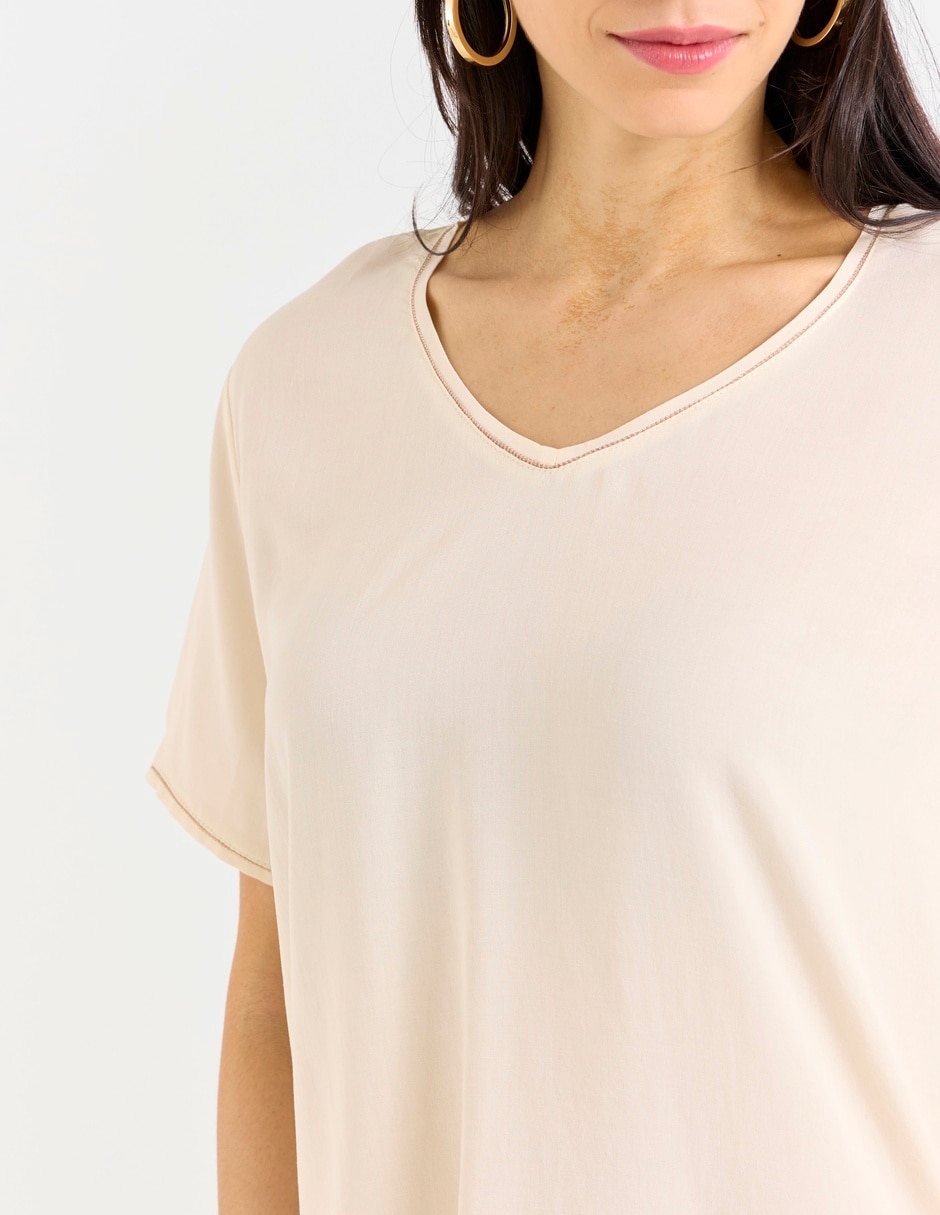 Blusa La Mode manga corta para mujer