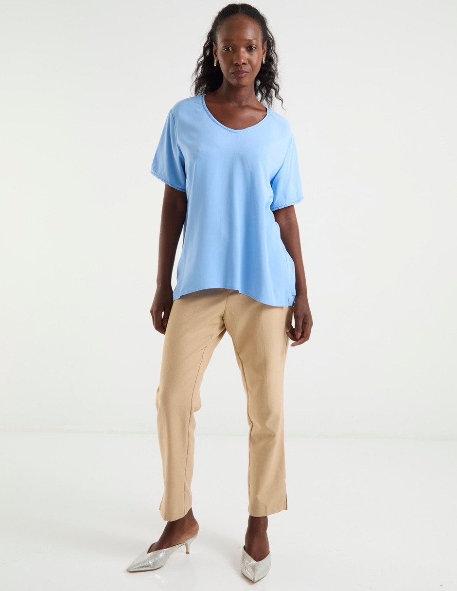 Blusa manga corta para mujer 3