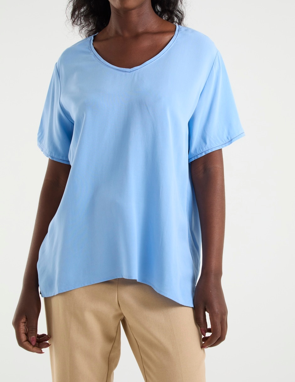 Blusa manga corta para mujer 5