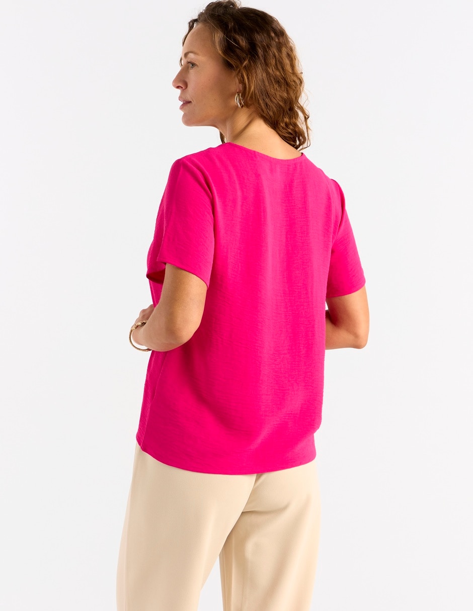 Blusa La Mode manga corta para mujer