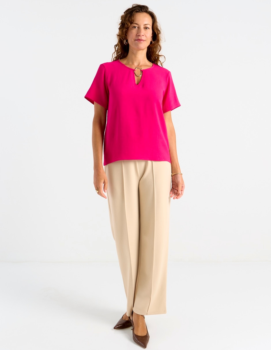 Blusa La Mode manga corta para mujer
