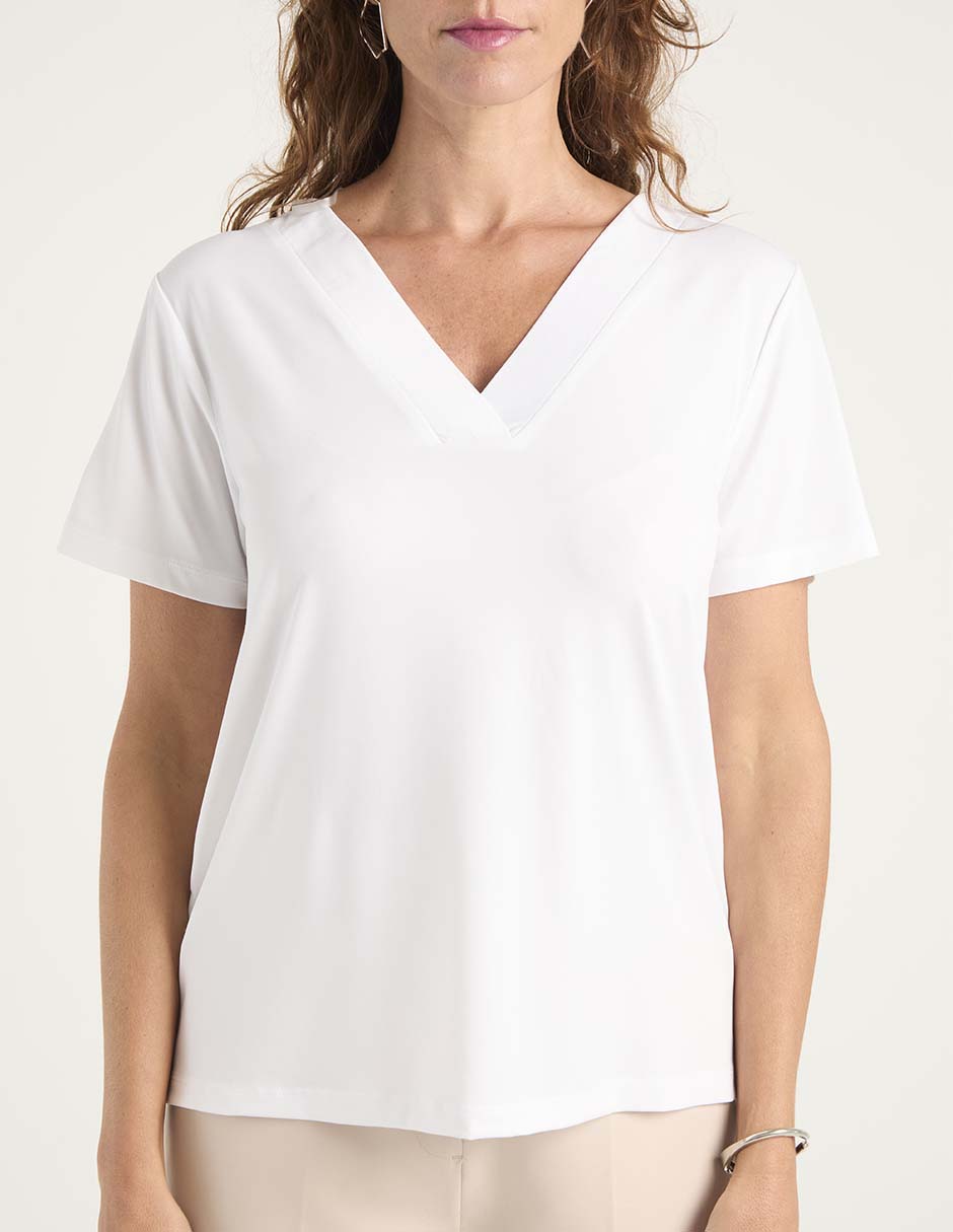 Blusa manga corta para mujer 5