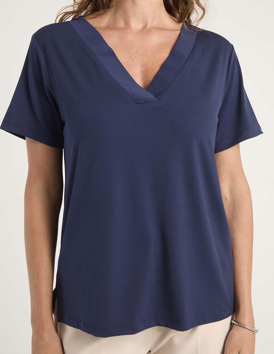 Blusa La Mode manga corta para mujer