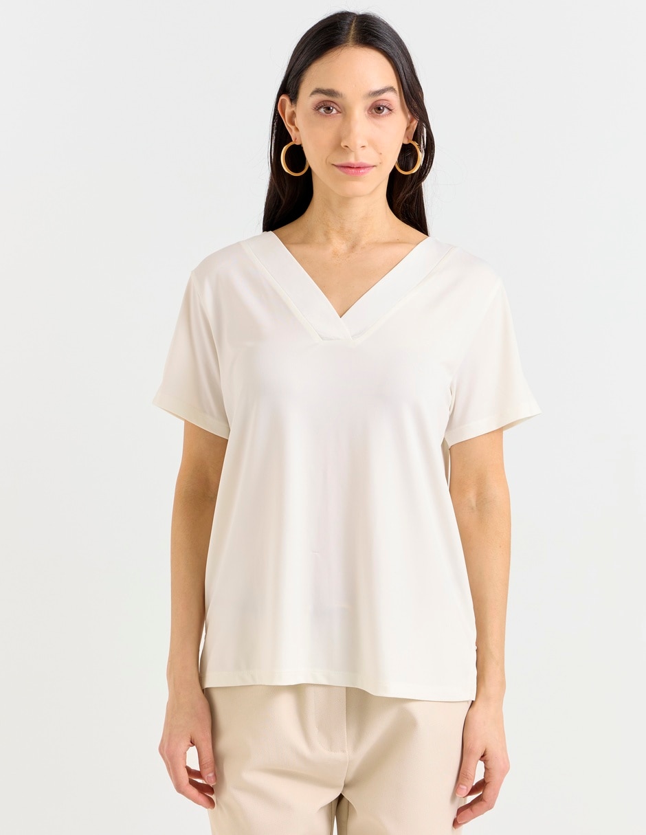 Blusa manga corta para mujer 5