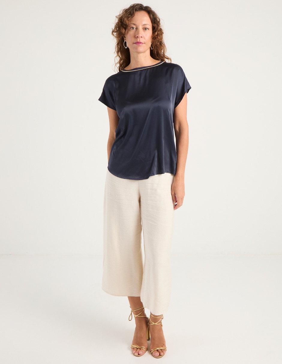Pantalón relaxed amplio para mujer 4
