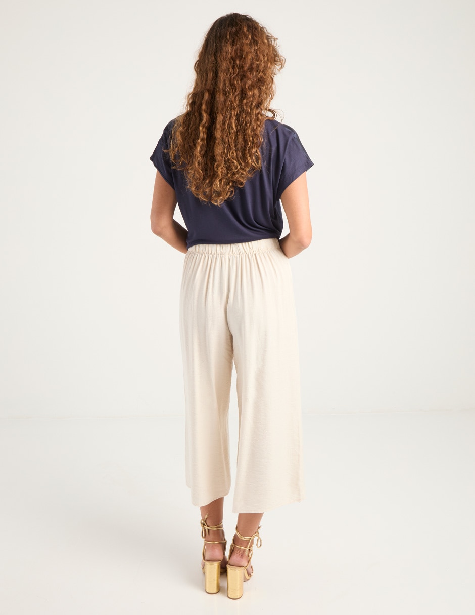 Pantalón relaxed amplio para mujer 10