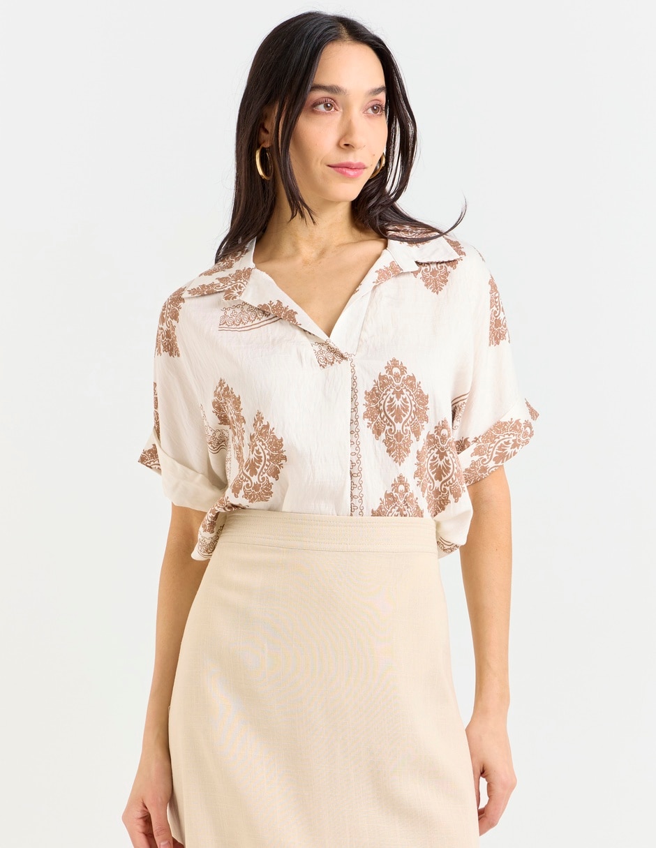 Blusa manga corta para mujer Blusa manga corta para mujer