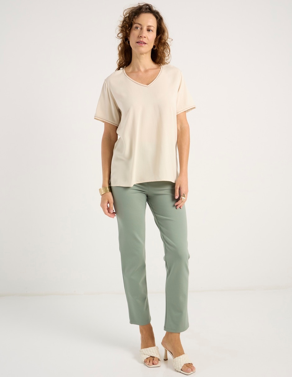 Blusa manga corta para mujer 3