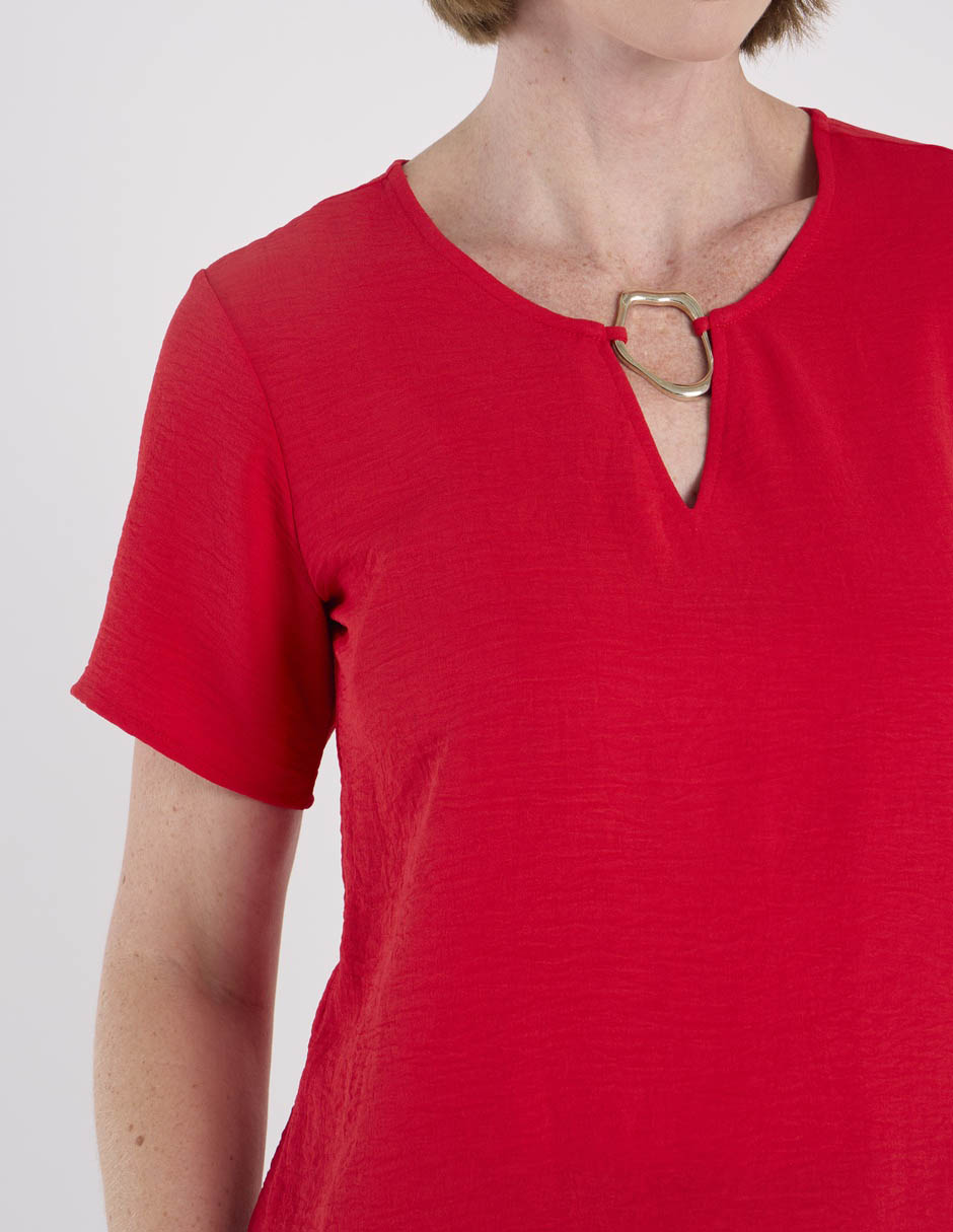Blusa manga corta para mujer 5