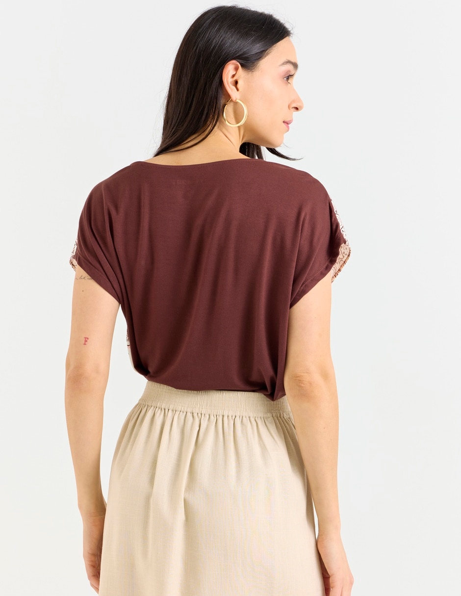 Blusa manga corta para mujer 2