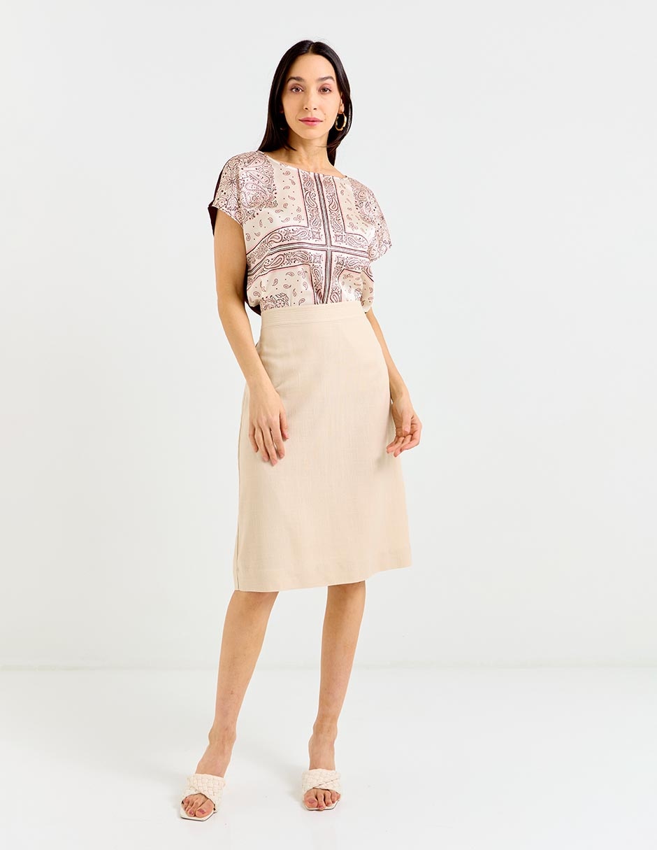 Blusa manga corta para mujer 3