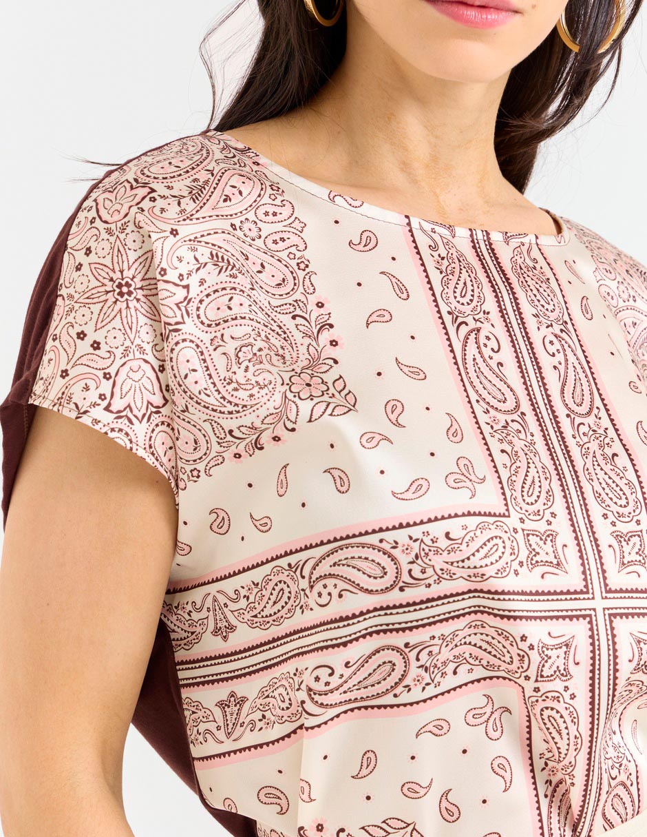 Blusa manga corta para mujer 4