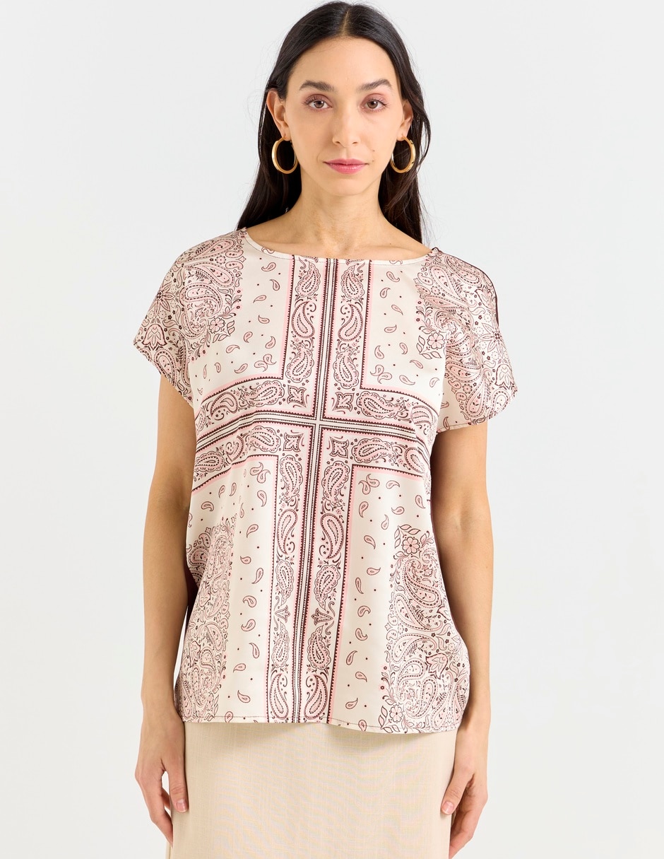 Blusa manga corta para mujer 5