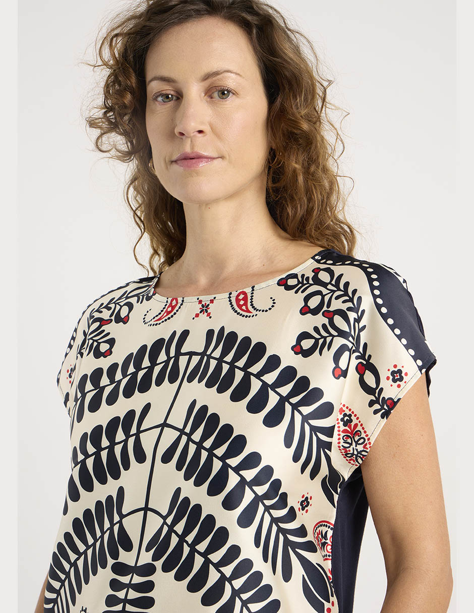 Blusa manga corta para mujer 3