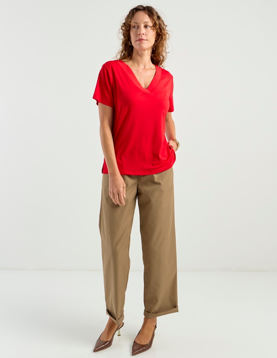 Blusa La Mode manga corta para mujer
