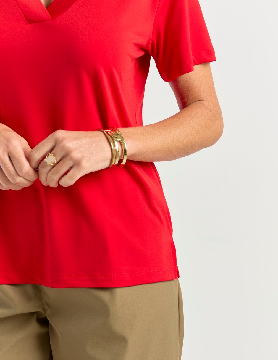 Blusa La Mode manga corta para mujer