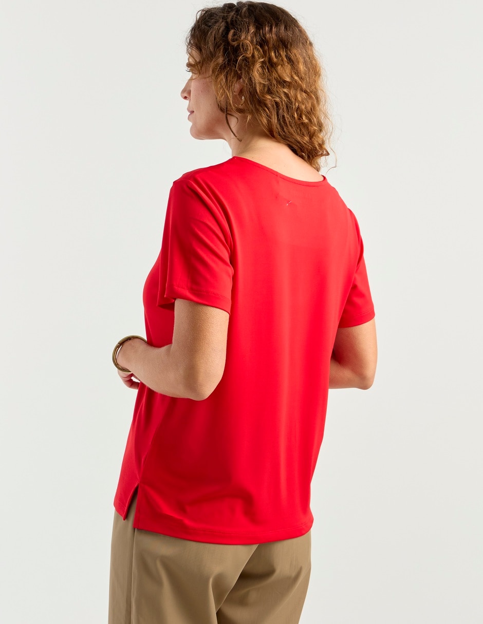 Blusa La Mode manga corta para mujer