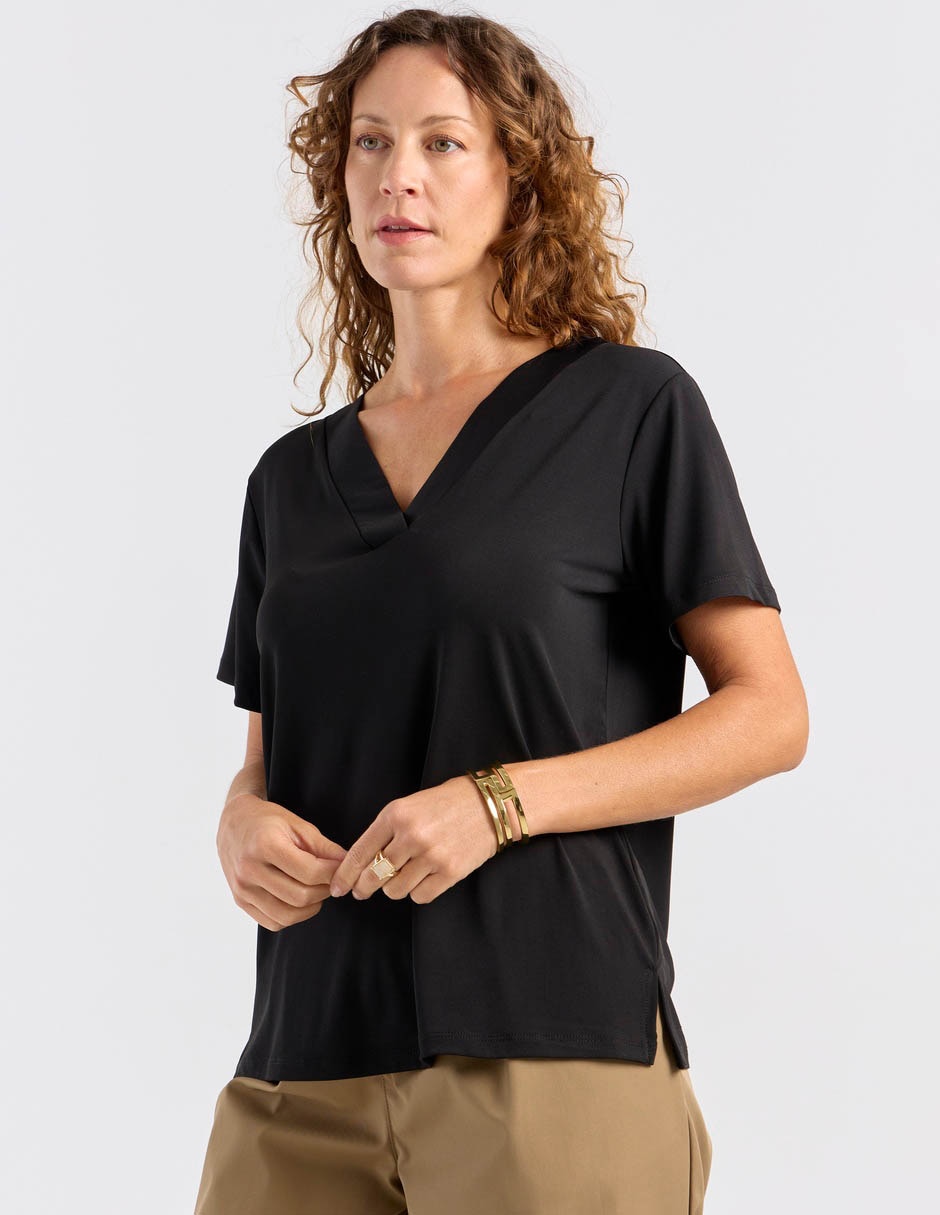 Blusa manga corta para mujer