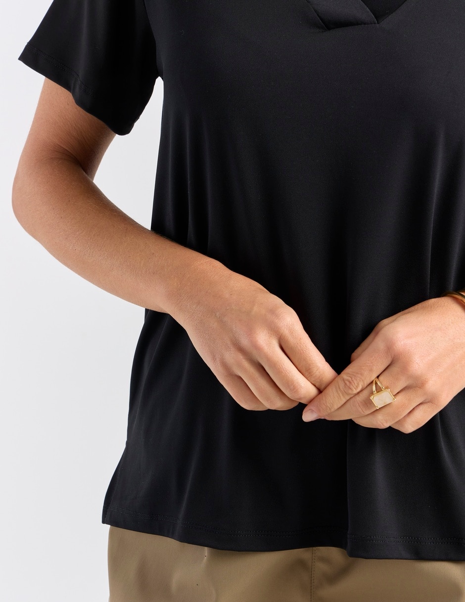 Blusa La Mode manga corta para mujer 5