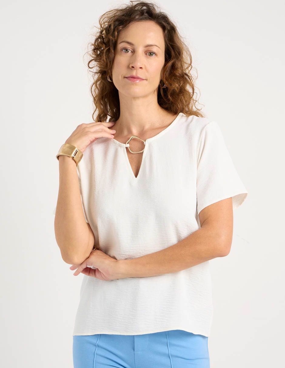 Blusa manga corta para mujer 2