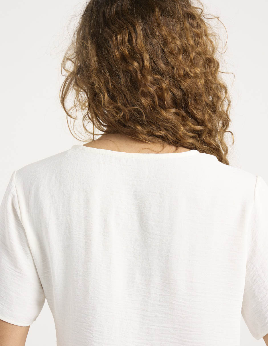 Blusa manga corta para mujer 5