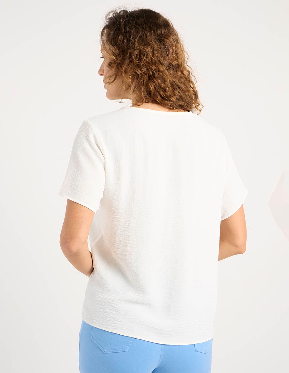 Blusa manga corta para mujer 6