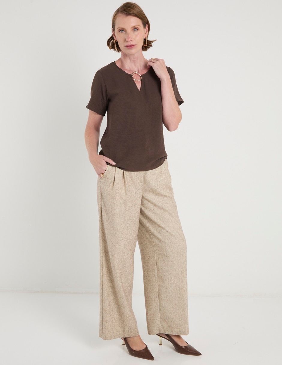 BLUSA LMTX260255-06C LA M, EG, BROWNIE