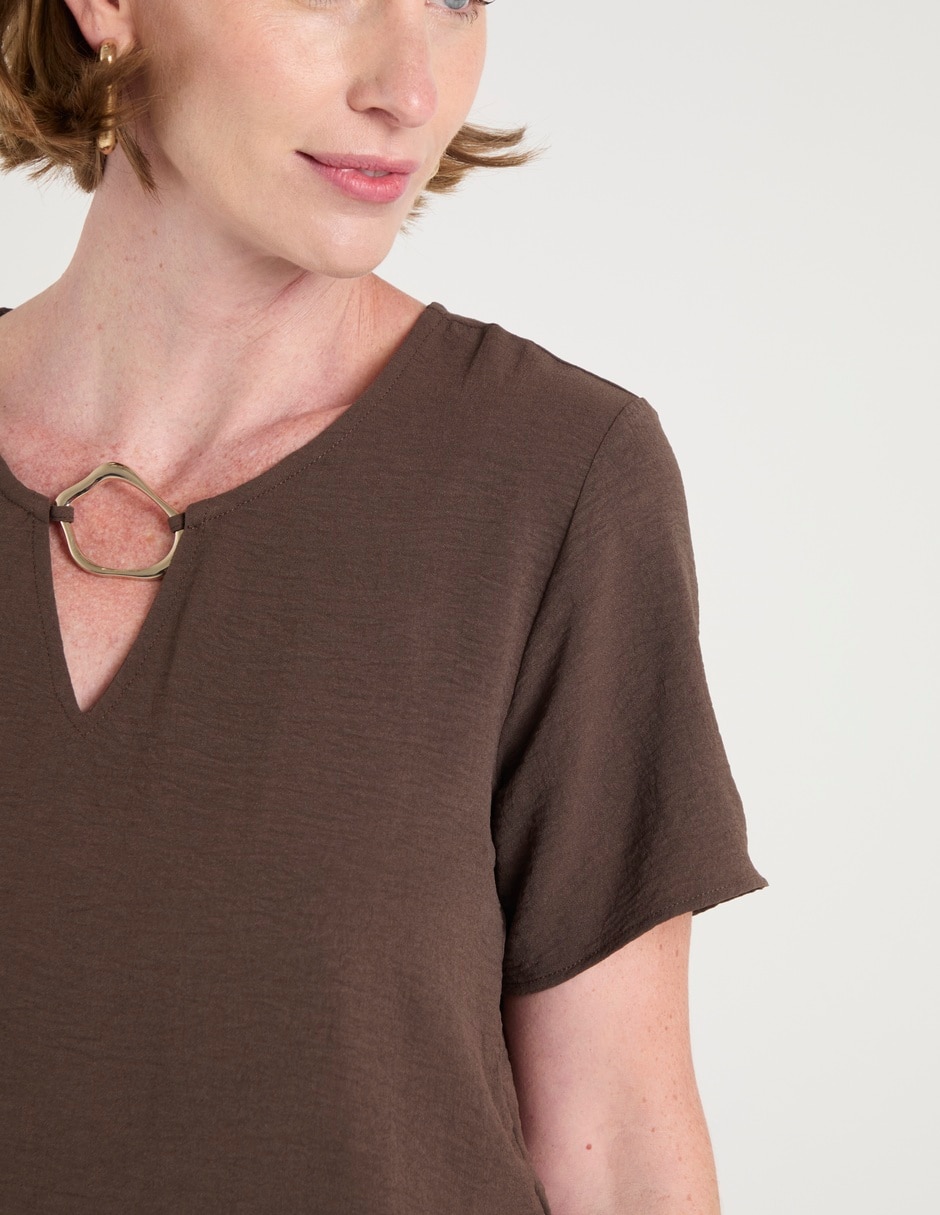 BLUSA LMTX260255-06C LA M, EG, BROWNIE