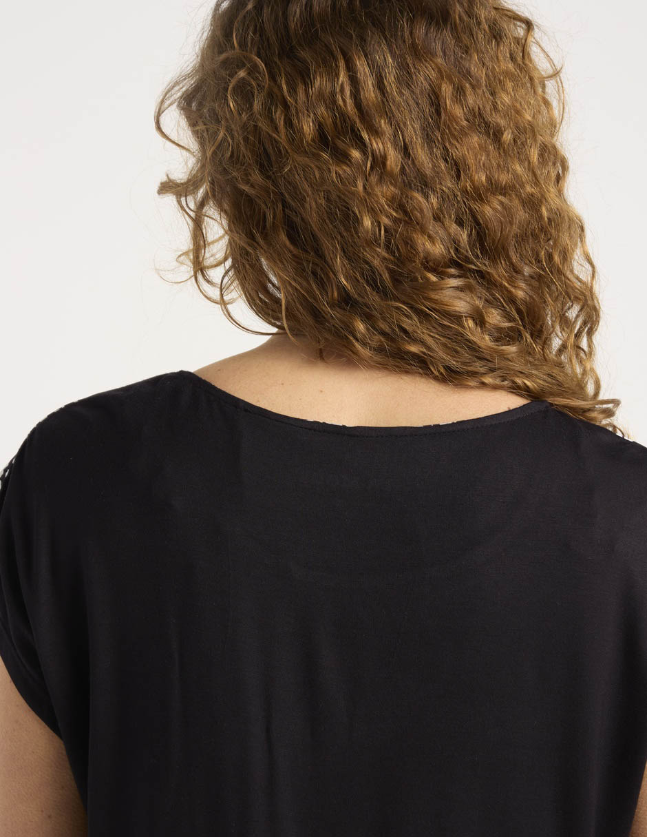 Blusa manga corta para mujer 5