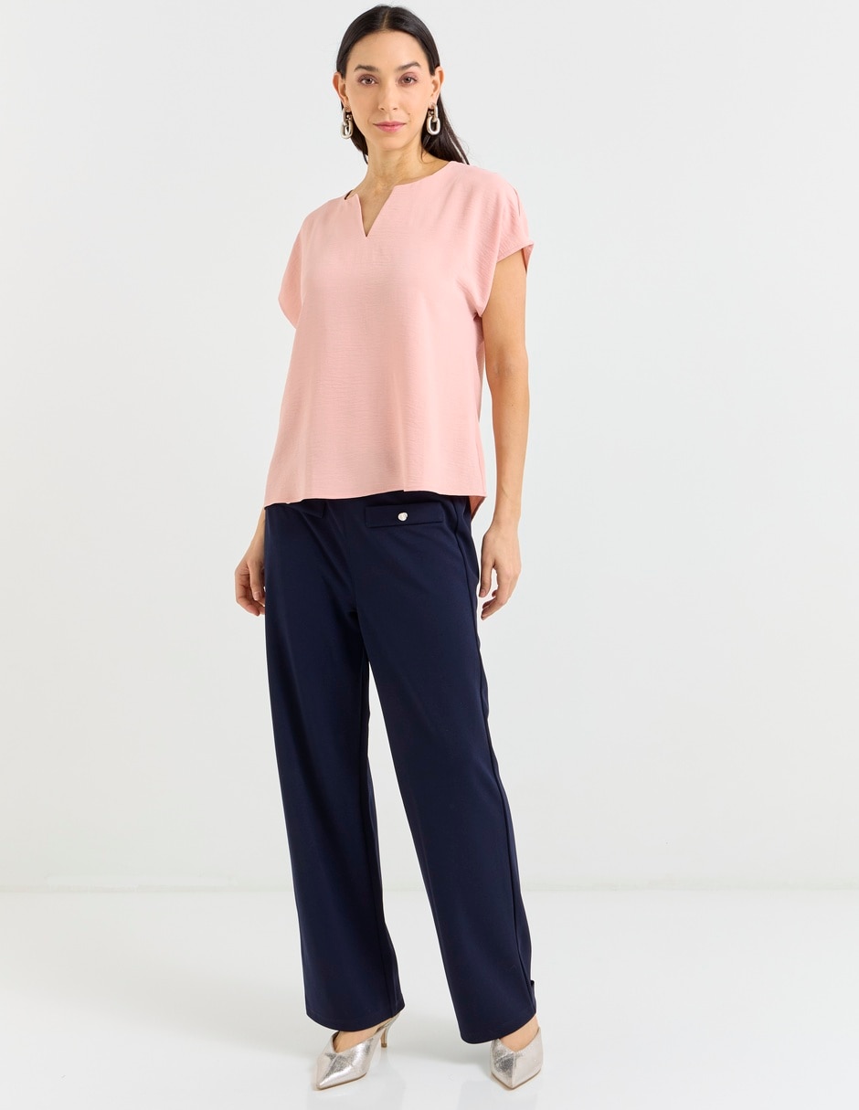 Blusa La Mode manga corta para mujer