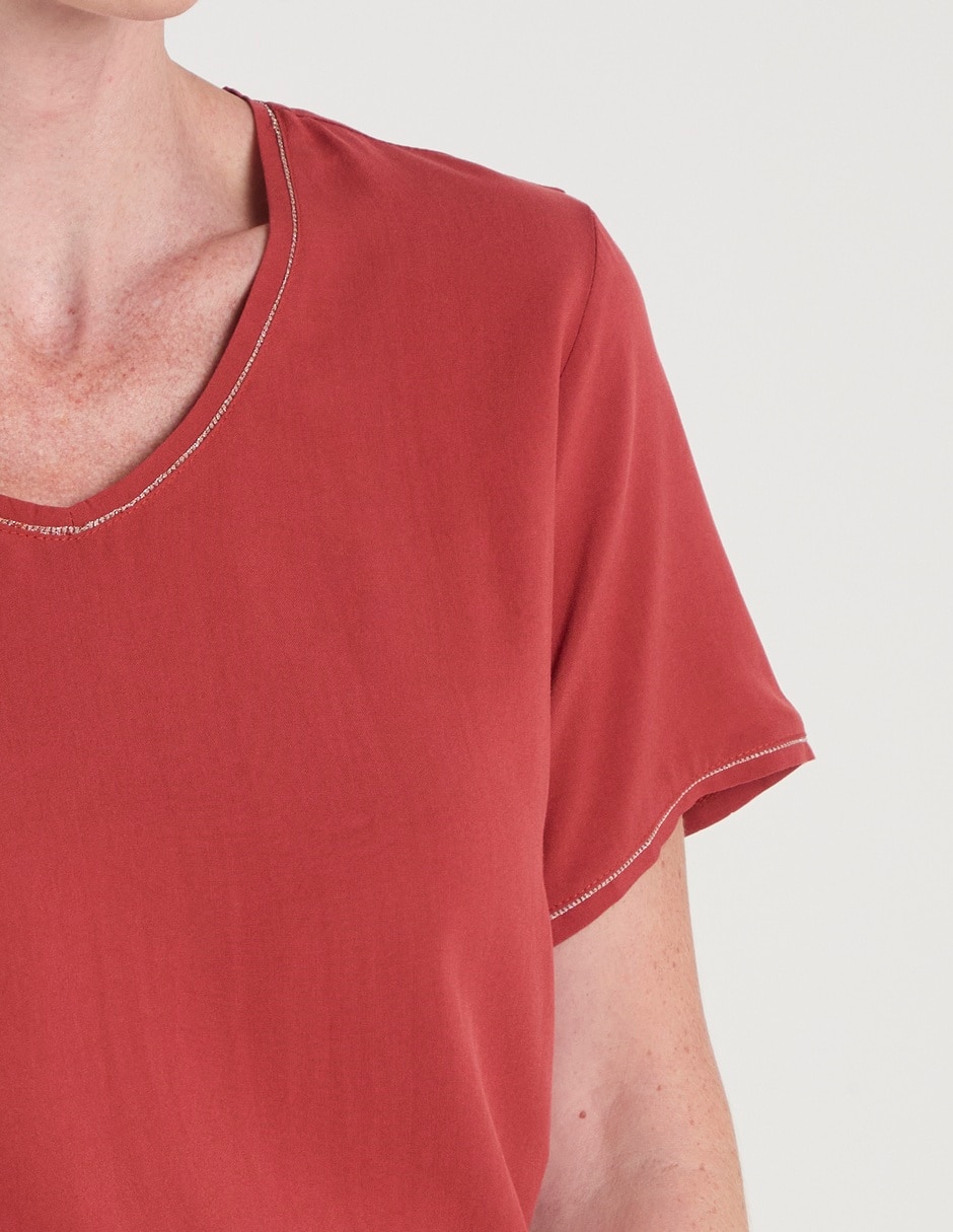 Blusa La Mode manga corta para mujer 5