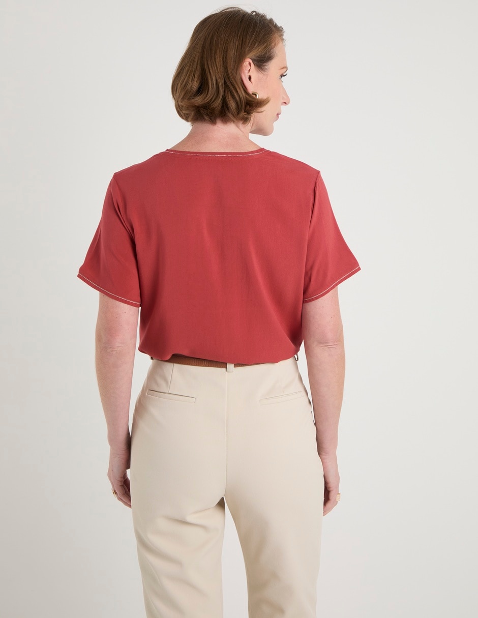 Blusa La Mode manga corta para mujer 6