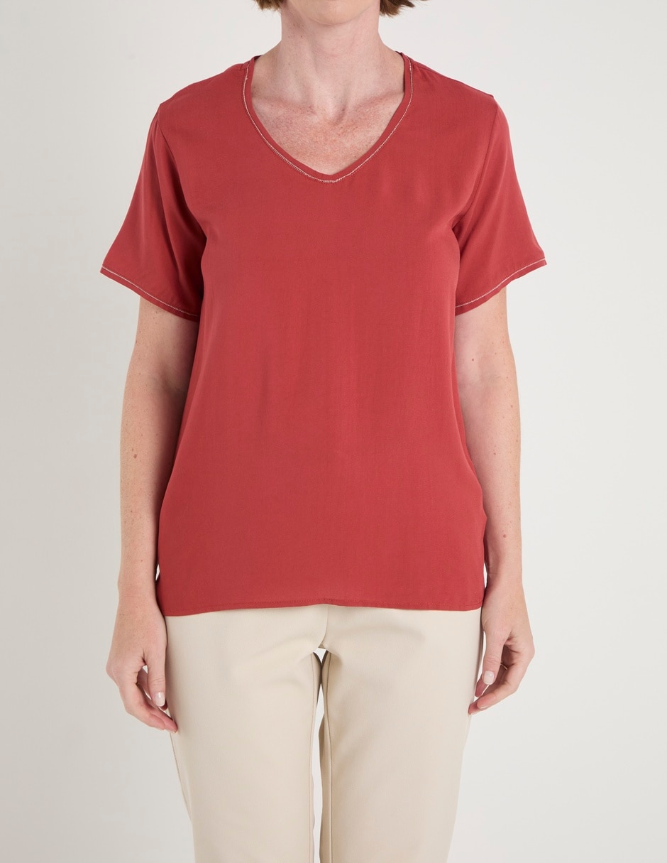 Blusa La Mode manga corta para mujer 7