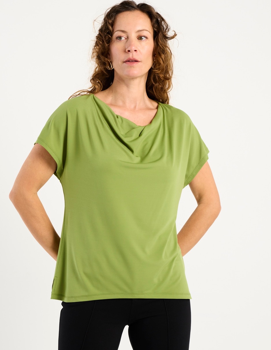 Blusa manga corta para mujer