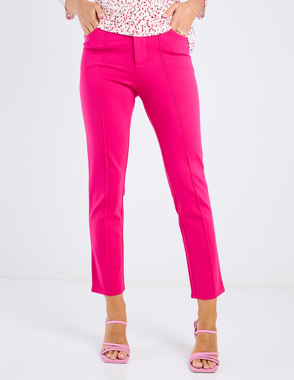 Pantalón capri slim para mujer