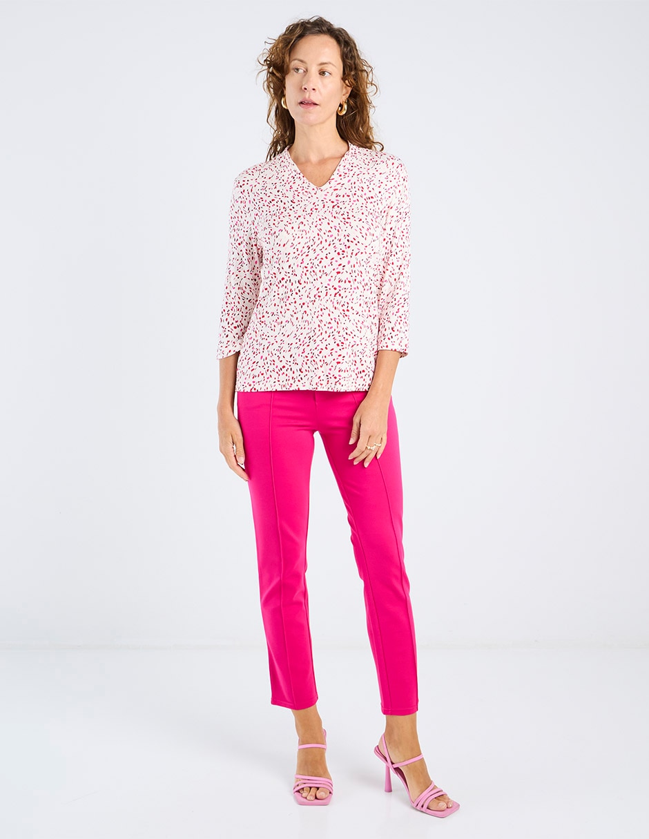 Pantalón capri slim para mujer 2