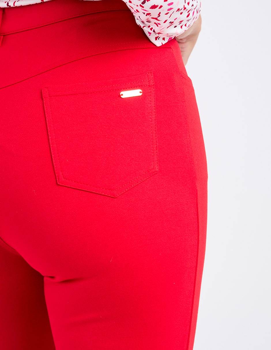 Pantalón capri La Mode slim para mujer