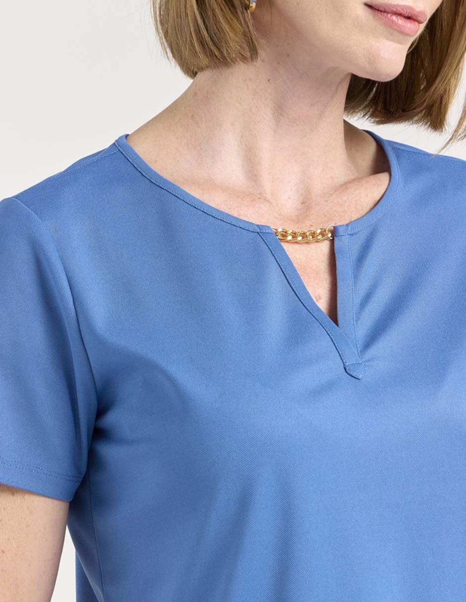 Blusa manga corta para mujer 4