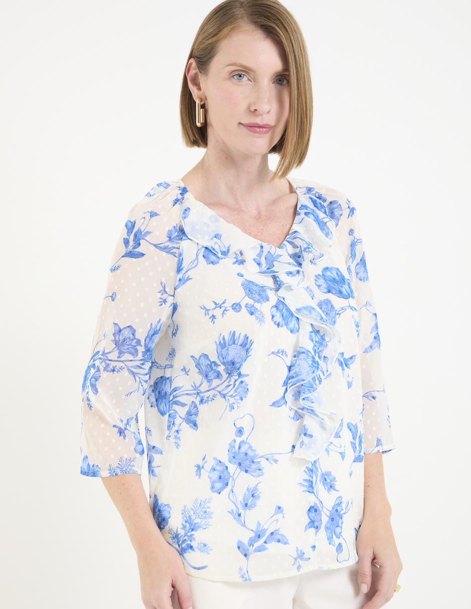 Blusa manga 3/4 para mujer