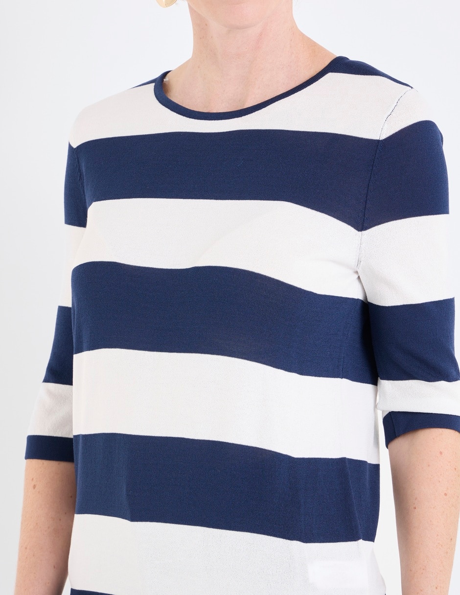 Blusa manga al codo para mujer 4