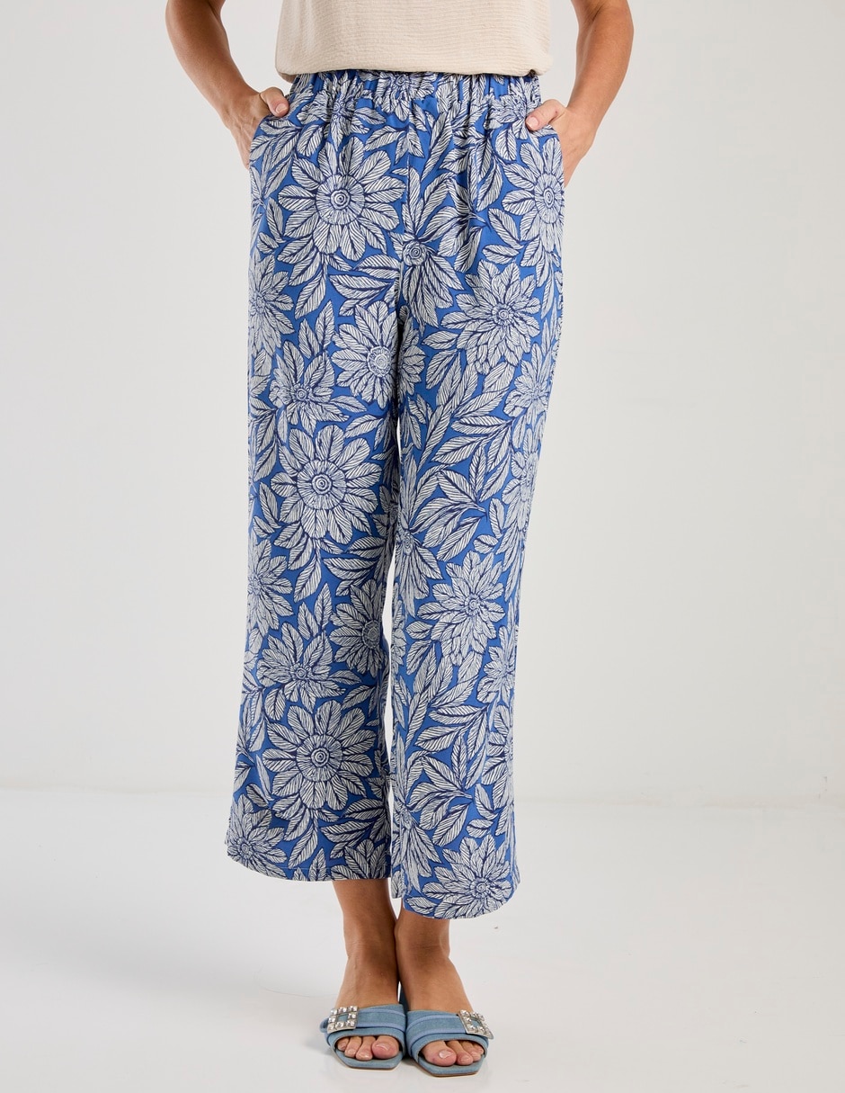 Pantalón coulotte regular para mujer Pantalón coulotte regular para mujer