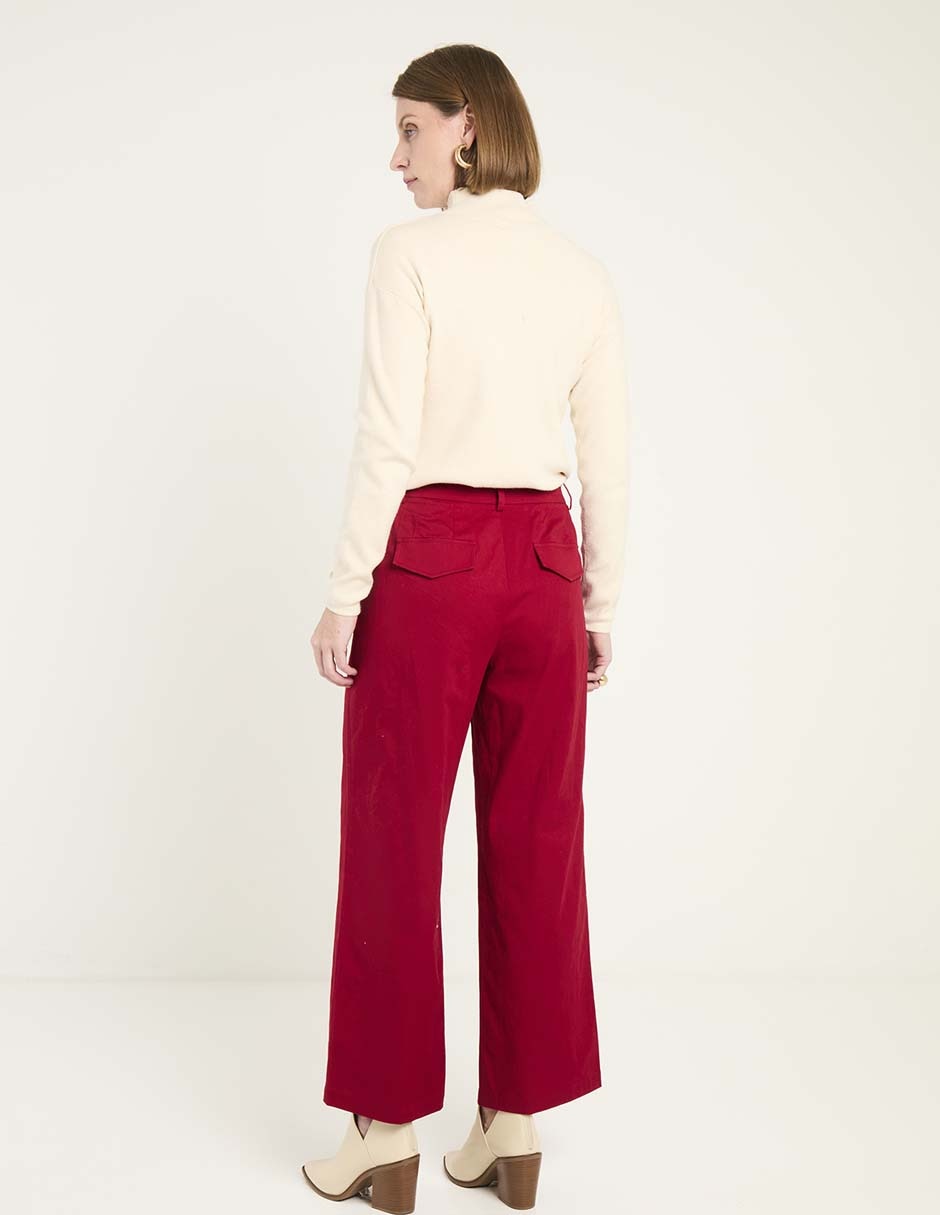 Pantalón de vestir amplio para mujer 2