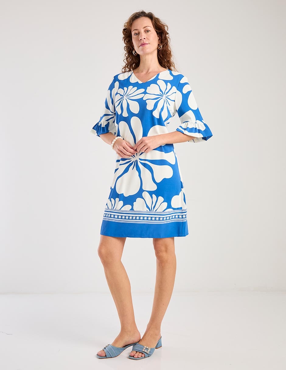 Vestido a la rodilla casual para mujer 3