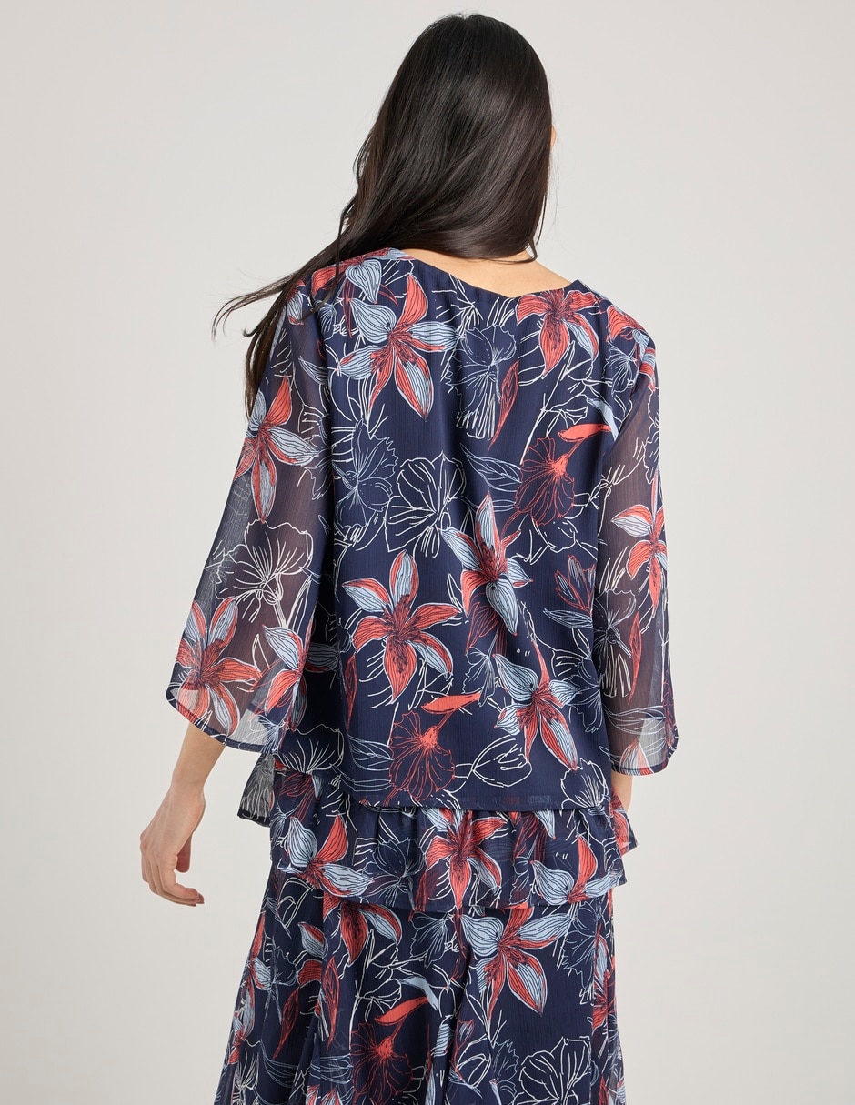 Blusa manga 3/4 para mujer 6