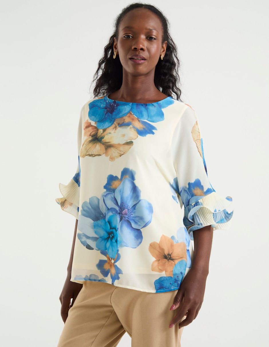 Blusa manga al codo para mujer Blusa manga al codo para mujer