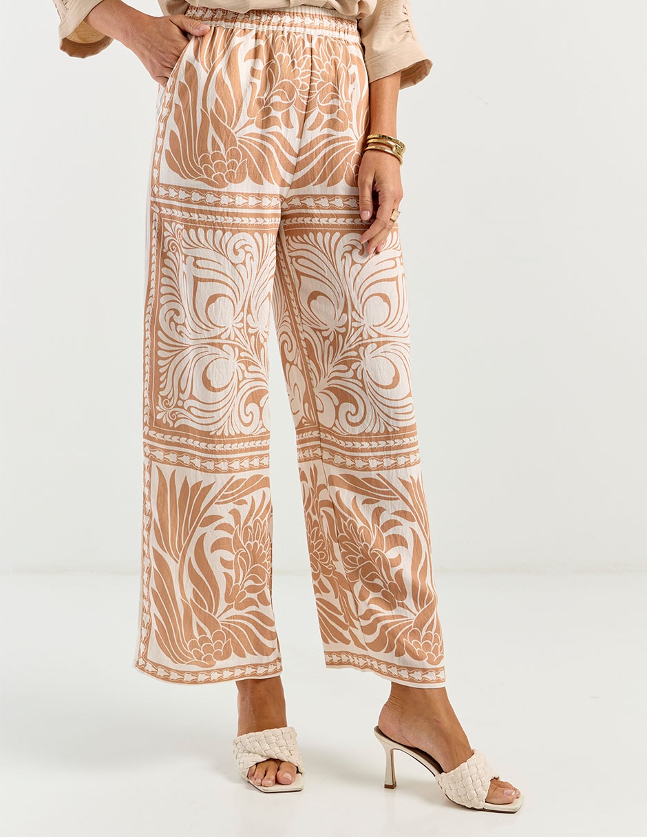 Pantalón relaxed wide leg para mujer 2