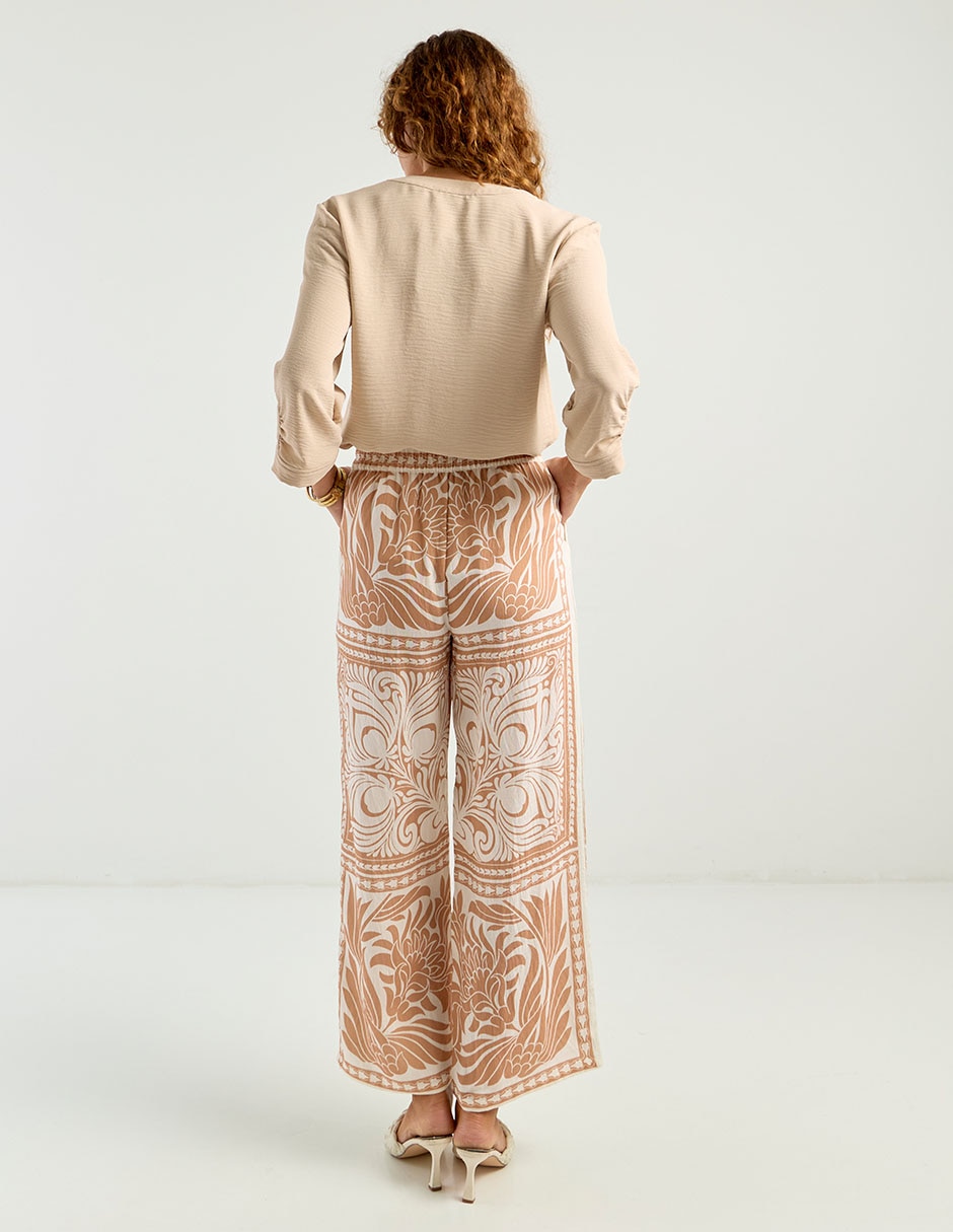 Pantalón relaxed wide leg para mujer 6