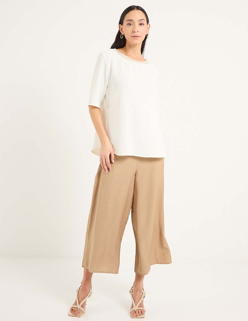 Blusa manga al codo para mujer 3