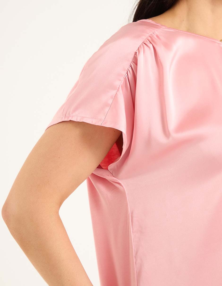 Blusa manga corta para mujer 5