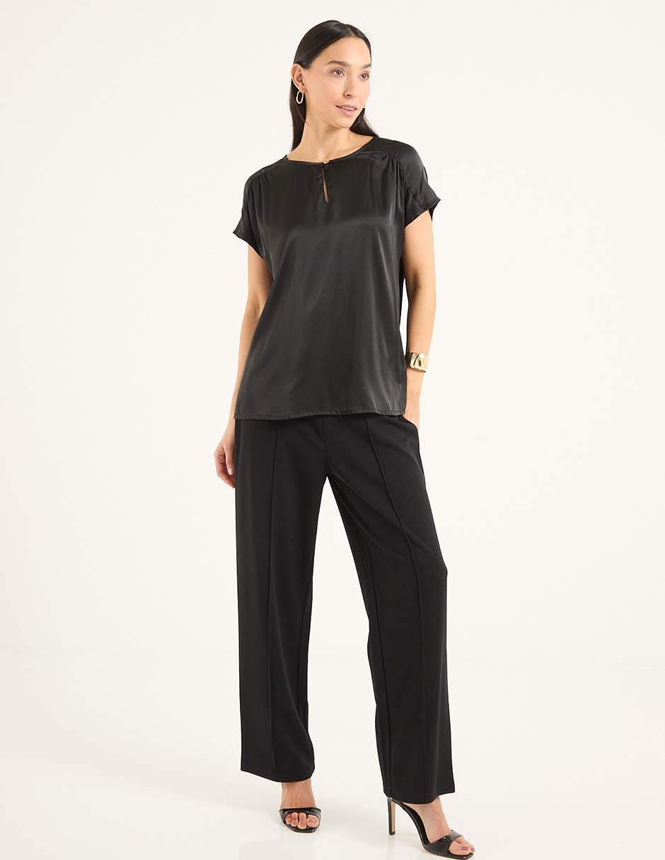 BLUSA LMTX260169-01C LA M, EEEG, NEGRO